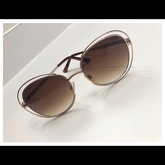 Gold Frame Sunglasses - Picture 3 of 5